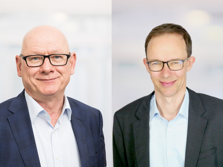 Portaitbilder von Herbert Blum und Thorsten Gerenkamp nebeneinander - Immanuel Miteinander Leben